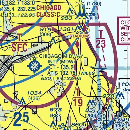 FAA VFR chart of Hermitage Park, IL