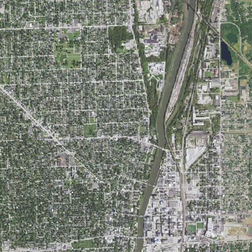 Aerial imagery of Holy Cross School, IL