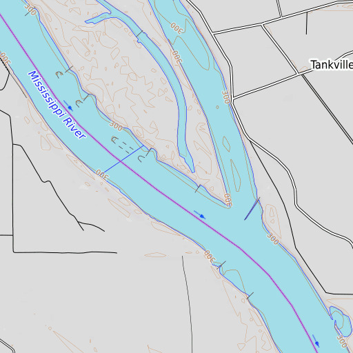 OpenTopoMap map of Jacket Pattern Chute, IL