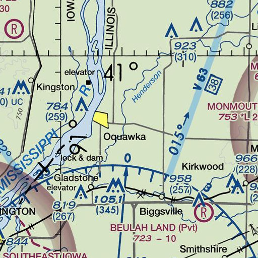 FAA VFR chart of Jinks Hollow, IL