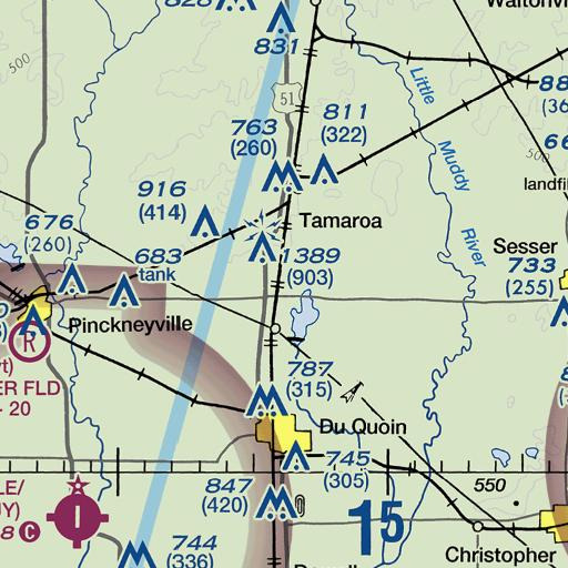 FAA VFR chart of Lee Cemetery, IL