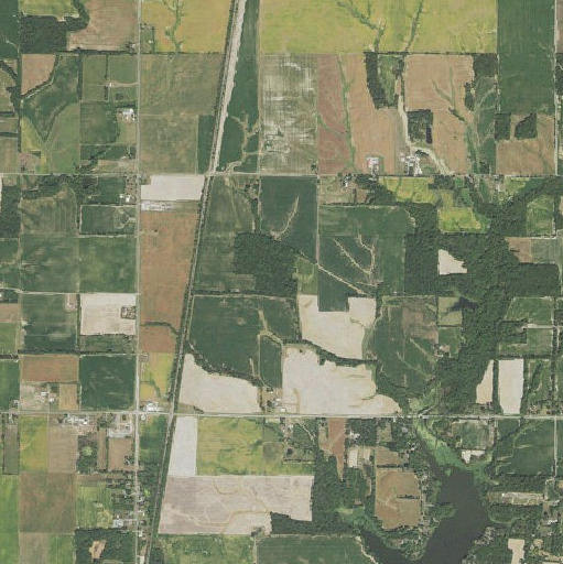 Aerial imagery of Lee Cemetery, IL