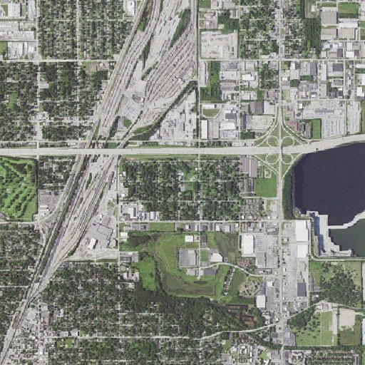 Aerial imagery of Lincoln School, IL