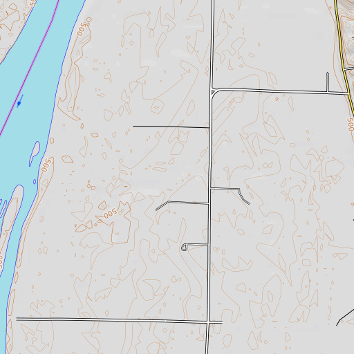 OpenTopoMap map of Long Pond, IL