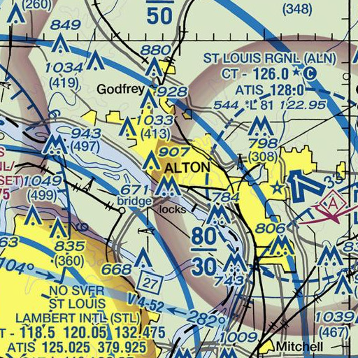 FAA VFR chart of Lovejoy Elementary School, IL