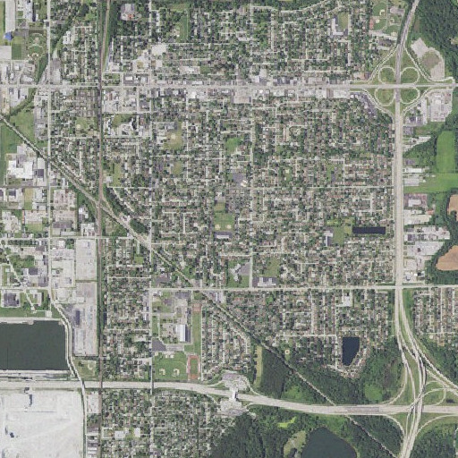 Aerial imagery of MacArthur School, IL