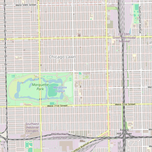 OpenStreetMap map of Maria High School, IL