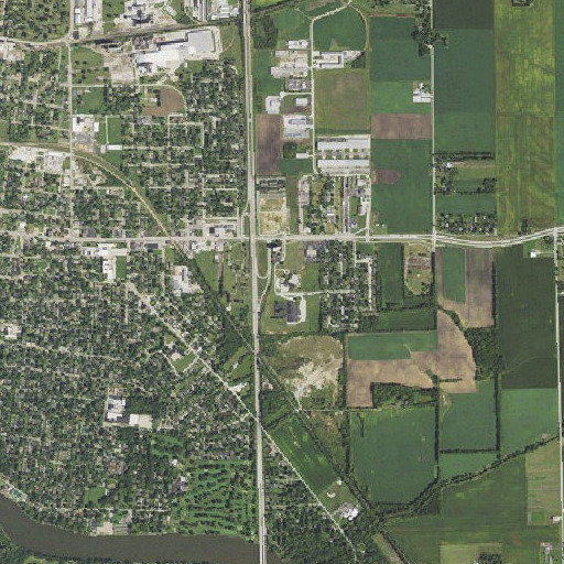 Aerial imagery of Mark Twain Primary School, IL