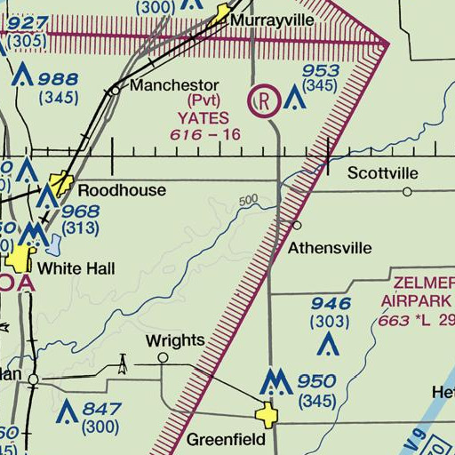 FAA VFR chart of Marks Creek, IL