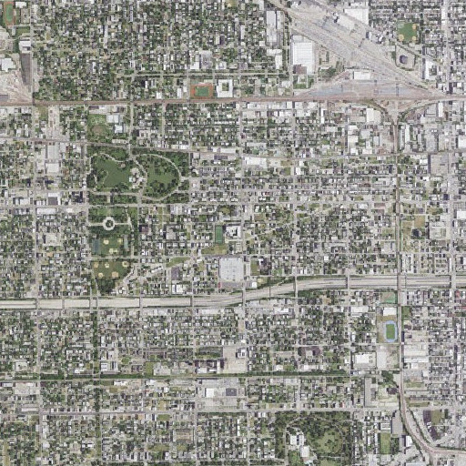 Aerial imagery of Marshall Metro High School, IL
