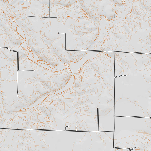 OpenTopoMap map of Matney Branch, IL