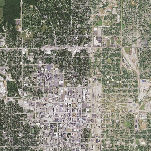 Aerial imagery of McClernand Elementary School, IL