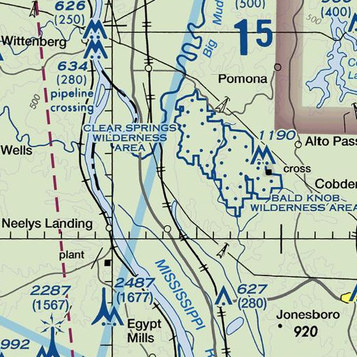 FAA VFR chart of McGee Hill, IL