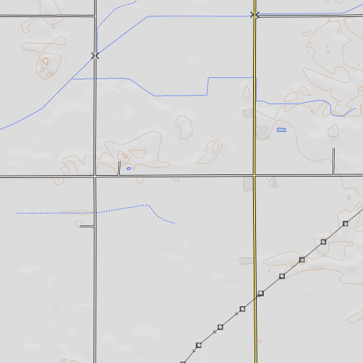 OpenTopoMap map of Meckell School (historical), IL