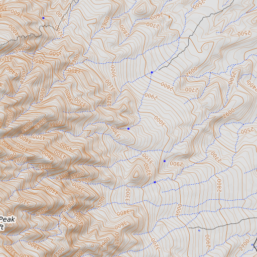 OpenTopoMap map of Nook Spring, AZ