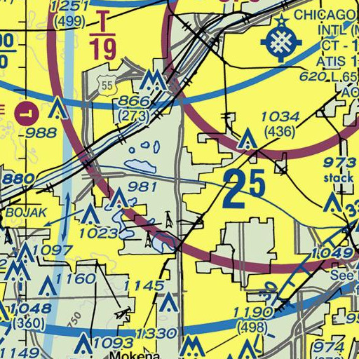 FAA VFR chart of Mill Creek, IL