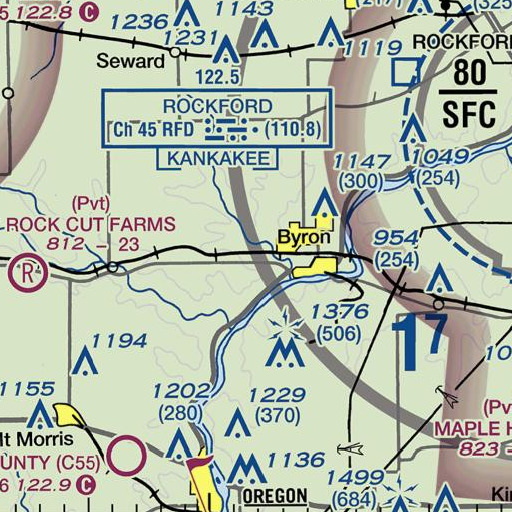 FAA VFR chart of Mill School (historical), IL