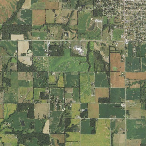 Aerial imagery of Mitchell Cemetery, IL