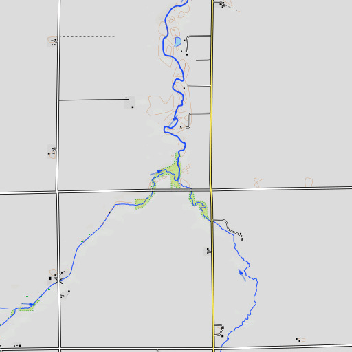 OpenTopoMap map of Morehouse Creek, IL