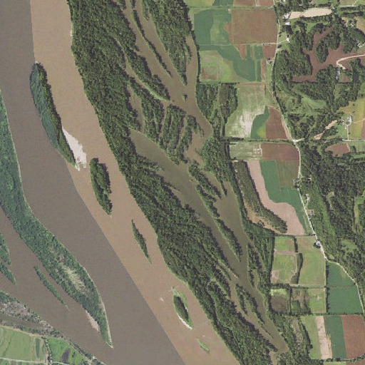 Aerial imagery of Mud Slough, IL