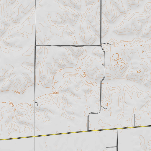 OpenTopoMap map of North Camp Creek, IL