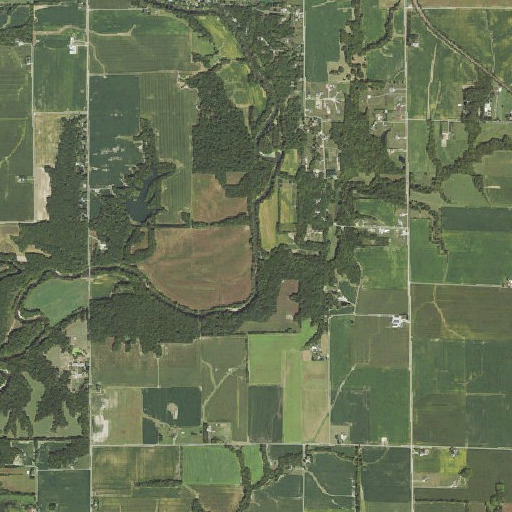 Aerial imagery of Opossum Creek, IL