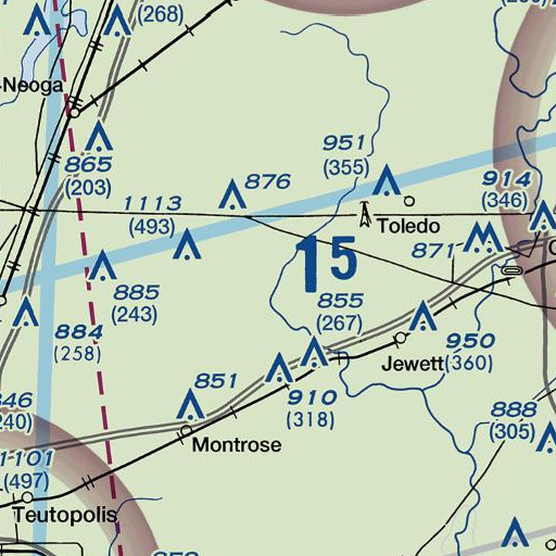 FAA VFR chart of Otter Branch, IL