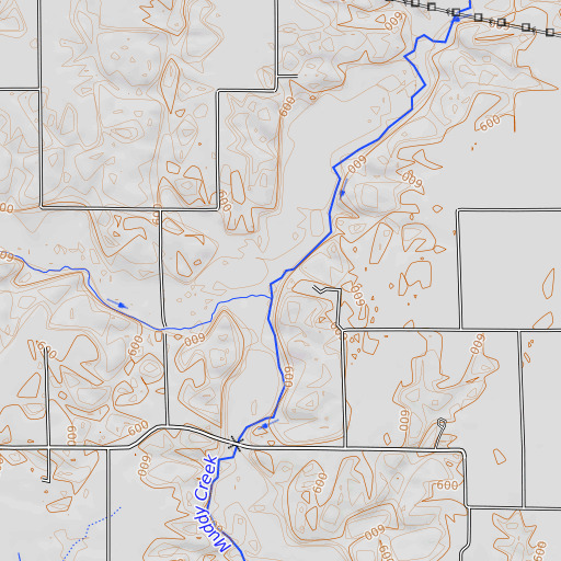 OpenTopoMap map of Otter Branch, IL