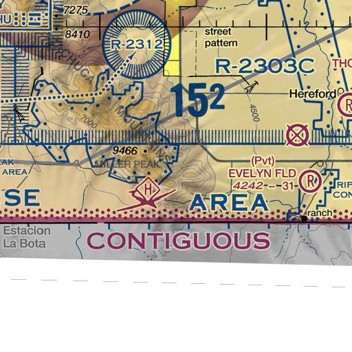 FAA VFR chart of Fork Spring, AZ