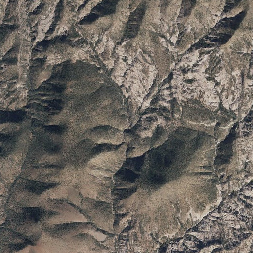 Aerial imagery of Auger Creek, AZ