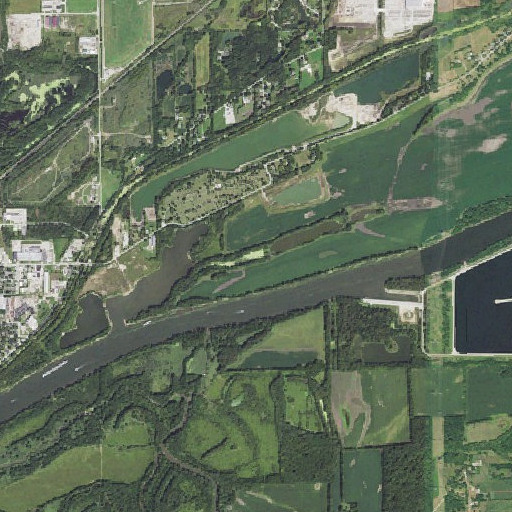 Aerial imagery of Peacock Slough, IL