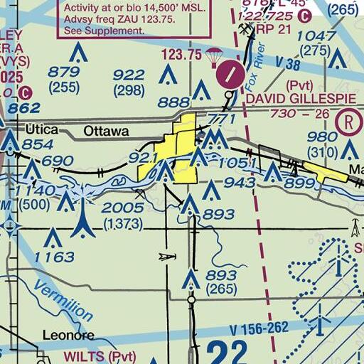 FAA VFR chart of Peck Park, IL
