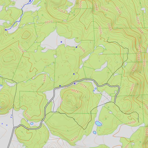 OpenTopoMap map of Mac Spring, AZ