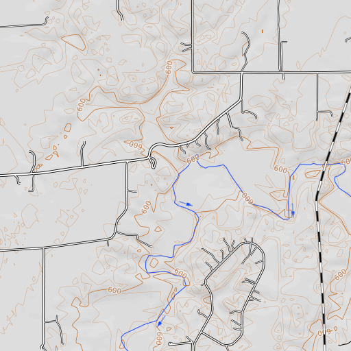 OpenTopoMap map of Richardson Branch, IL