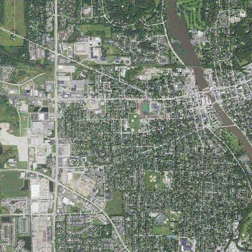 Aerial imagery of Richmond Elementary School, IL