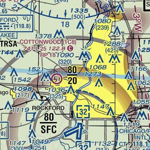 FAA VFR chart of Saint Bernadette School, IL