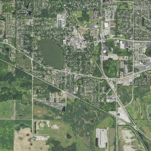 Aerial imagery of Saint Gilbert School, IL