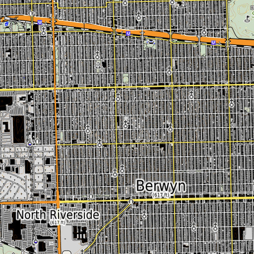 OpenTopoMap map of Saint Mary School, IL