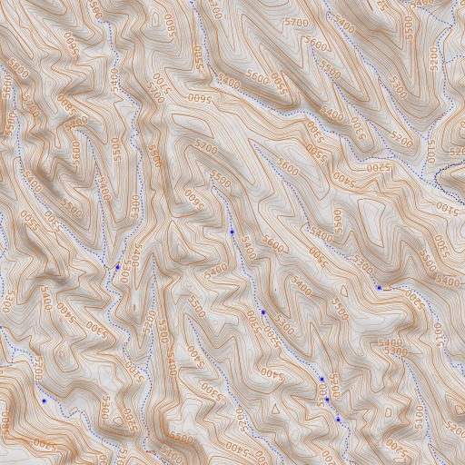 OpenTopoMap map of Bear Paw Spring, AZ