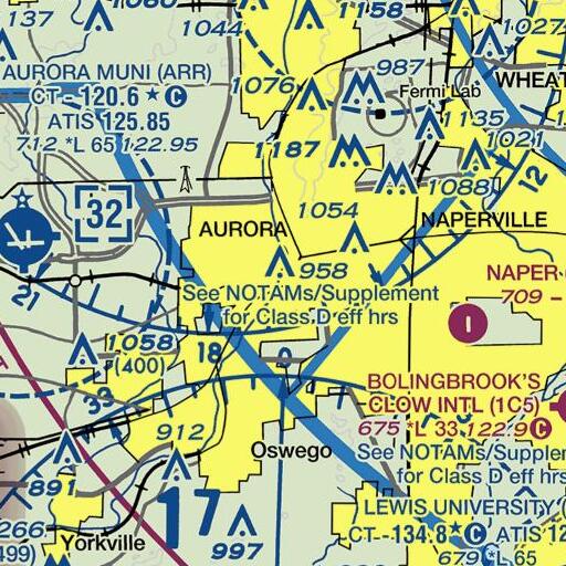 FAA VFR chart of Saint Marys School, IL