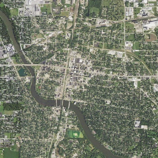 Aerial imagery of Saint Pauls School, IL