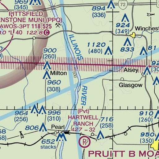 FAA VFR chart of Big Sandy Creek, IL