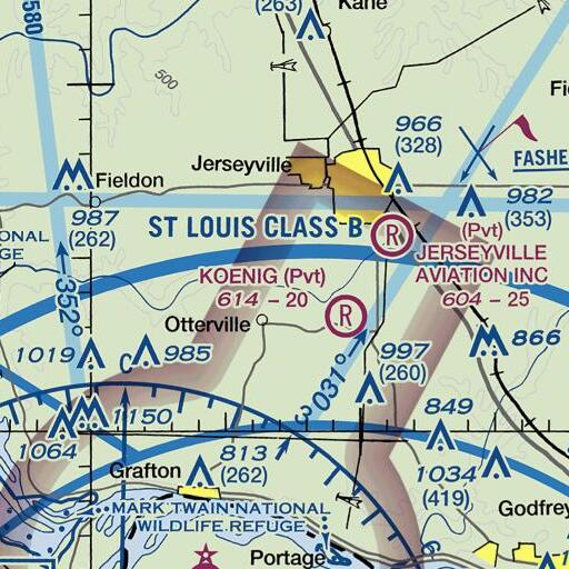 FAA VFR chart of Sandy Creek, IL