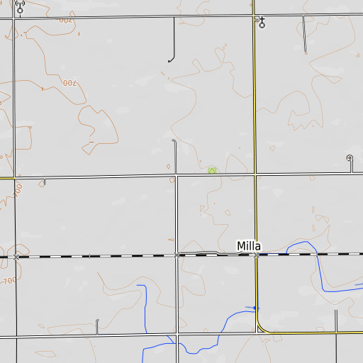 OpenTopoMap map of Shawback School (historical), IL