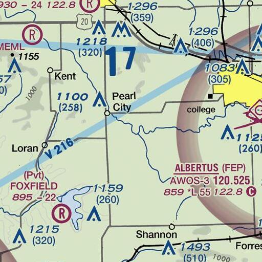 FAA VFR chart of Spring Branch, IL
