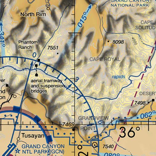 FAA VFR chart of Dunn Butte, AZ
