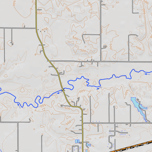 OpenTopoMap map of Sugar Fork, IL