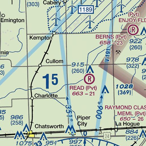 FAA VFR chart of Sullivan School (historical), IL