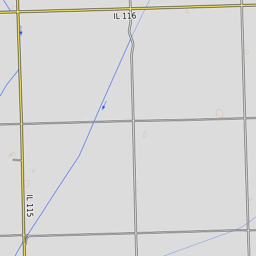 OpenTopoMap map of Sullivan School (historical), IL