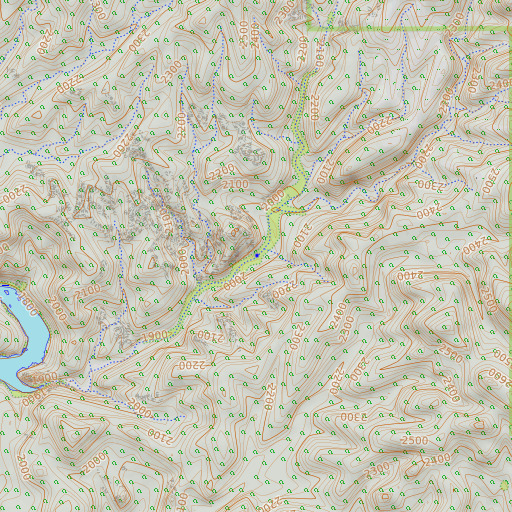 OpenTopoMap map of Fig Spring, AZ